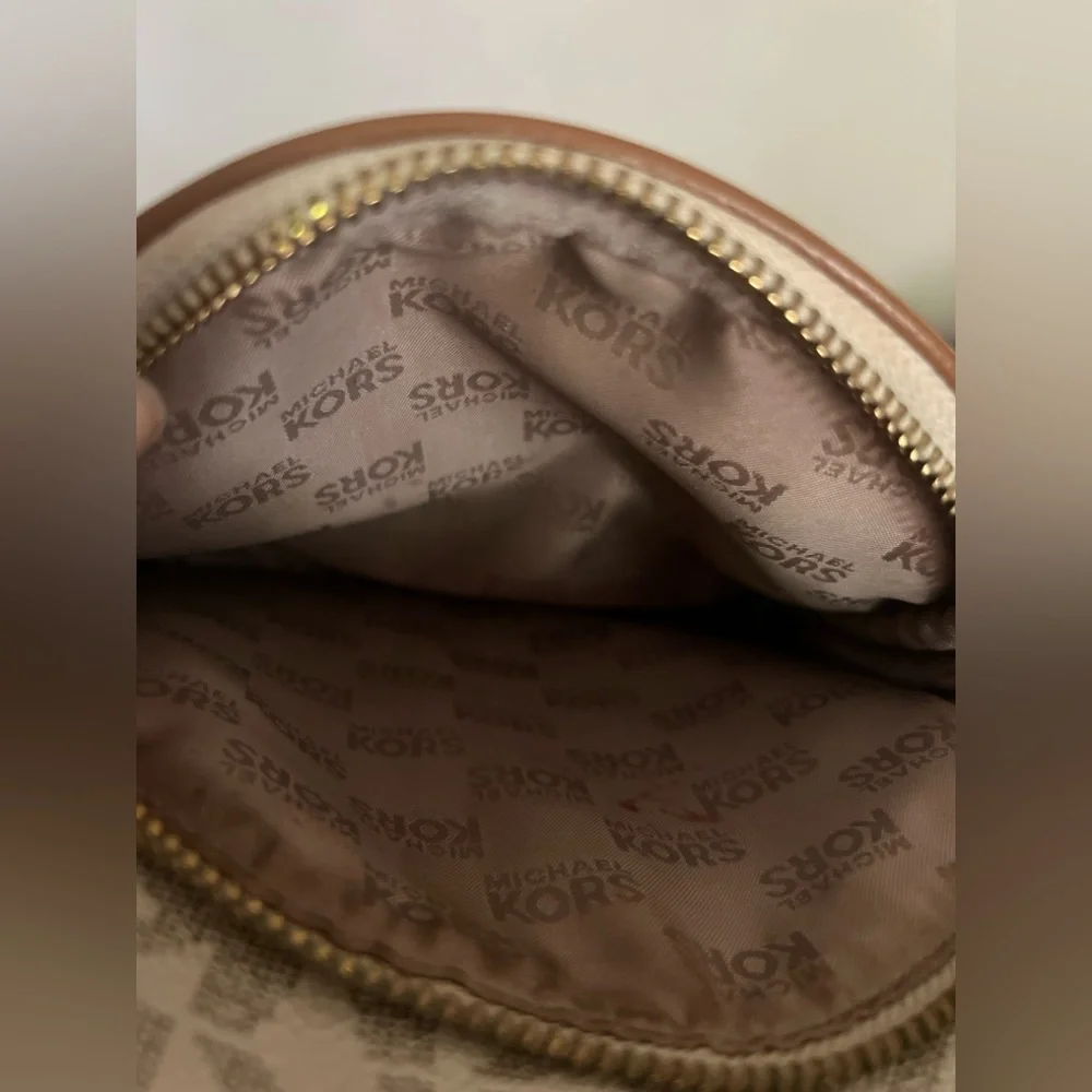 Michael Kors Beige and Brown Mini Backpack - Picture 14 of 14